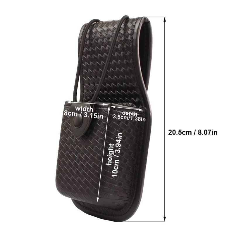 ROCOTACTICAL Basketweave Radio Pouch, Universal Radio Holder Pouch for Law Enforcement Duty Belt - Image 2